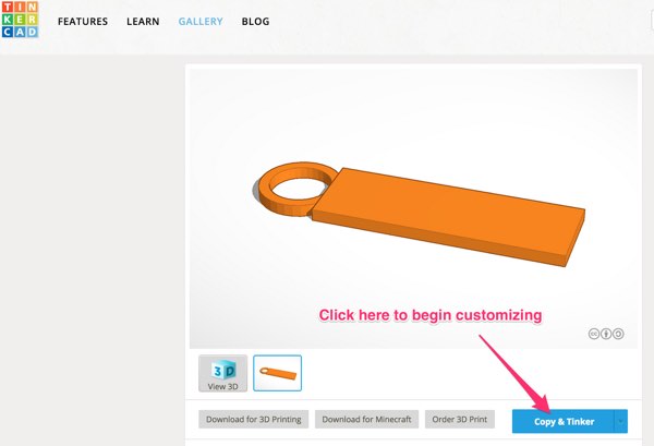 3d Printed Keychain Dhf Blueprint